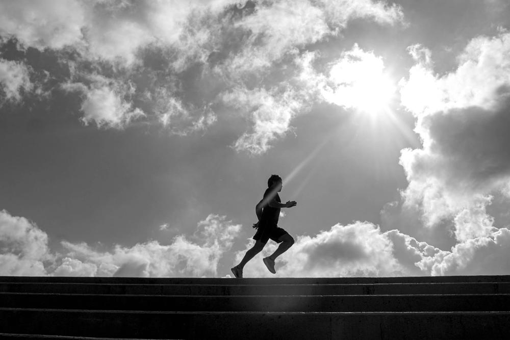 Runner silhouette